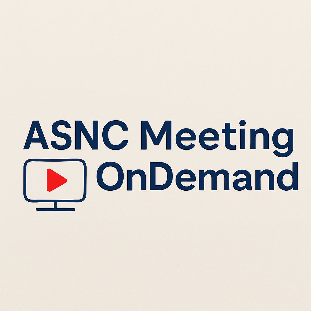 ASNC Meeting OnDemand